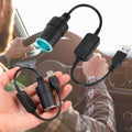 Adaptér z USB-A na 12V zásuvku zapalovače — měnič napájení - Desfino