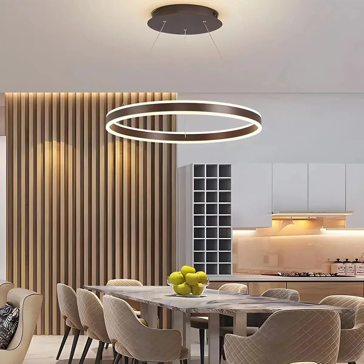 Circle Layered Living Room Chandelier | Desfino