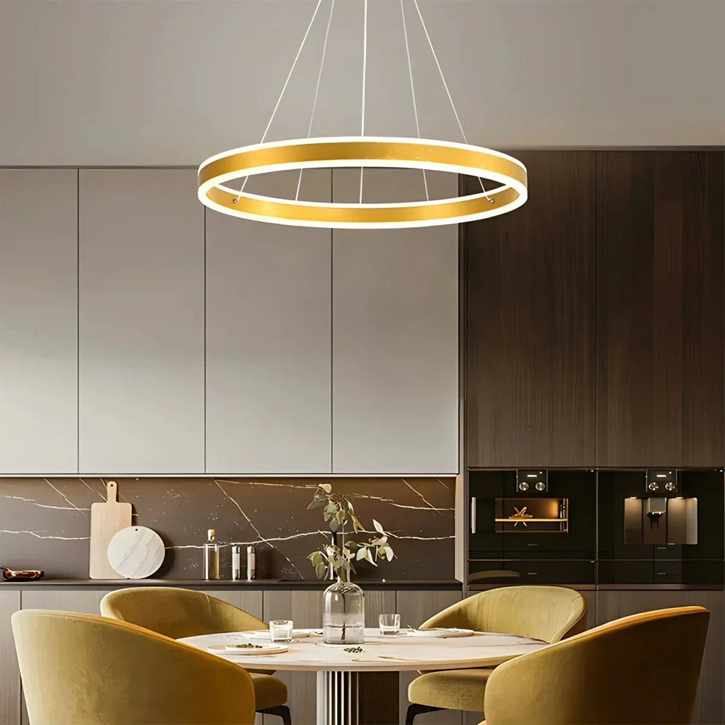 Circle Layered Living Room Chandelier | Desfino