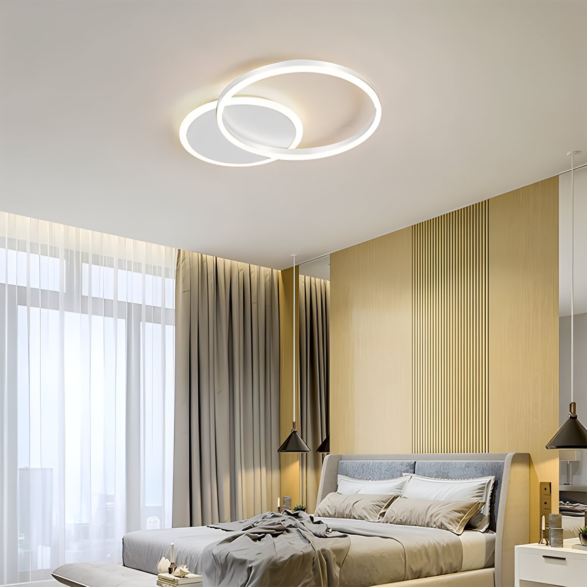 Runde LED-Deckenleuchte für das Wohnzimmer | Desfino