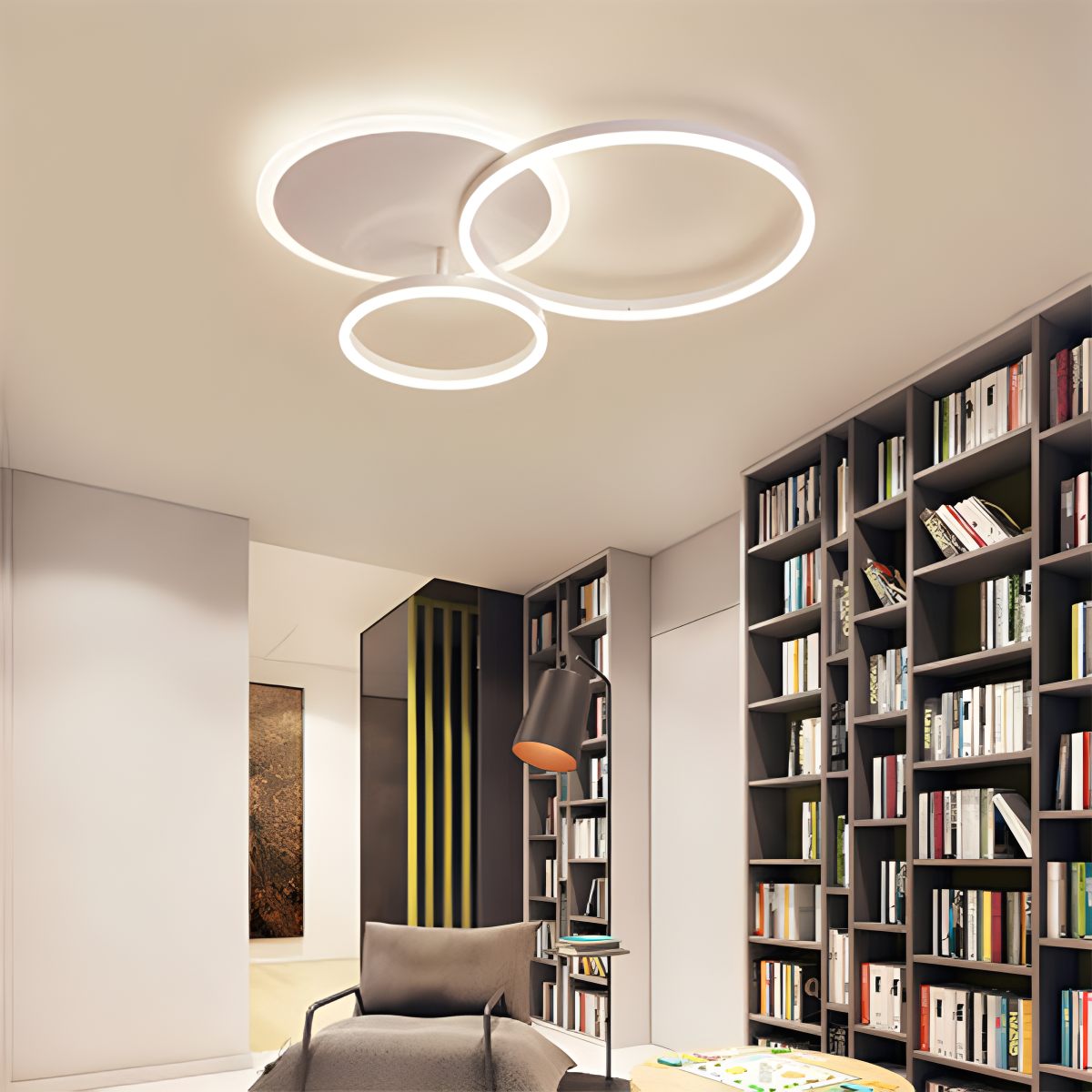 Runde LED-Deckenleuchte für das Wohnzimmer | Desfino
