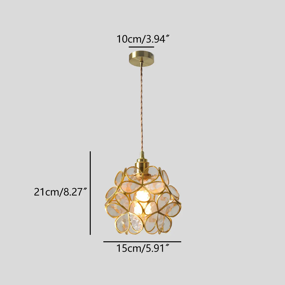 Cherry Blossom Stained Glass Pendant Light | Desfino
