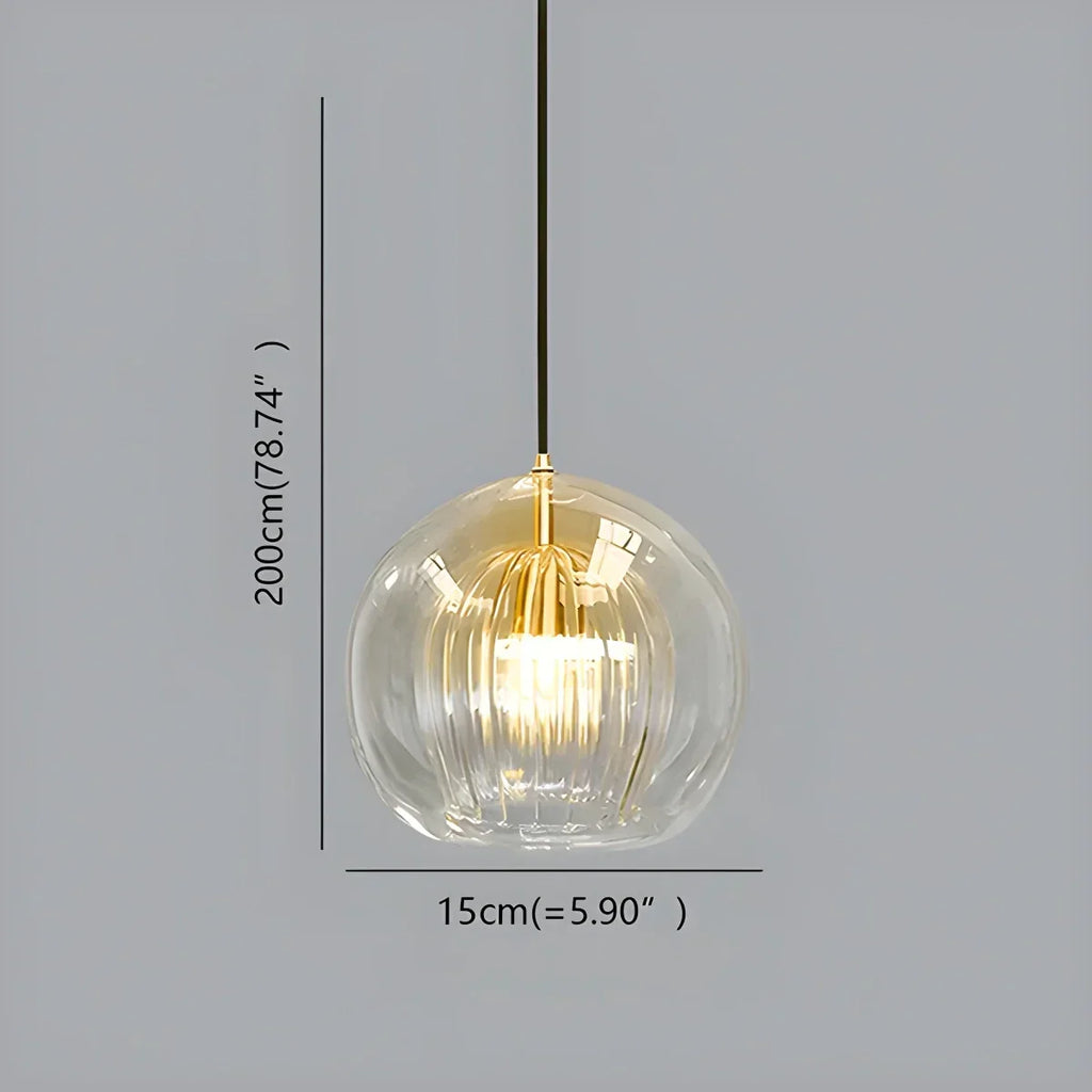 Nordic Glass Globe Pendant Light for Modern Interiors | Desfino
