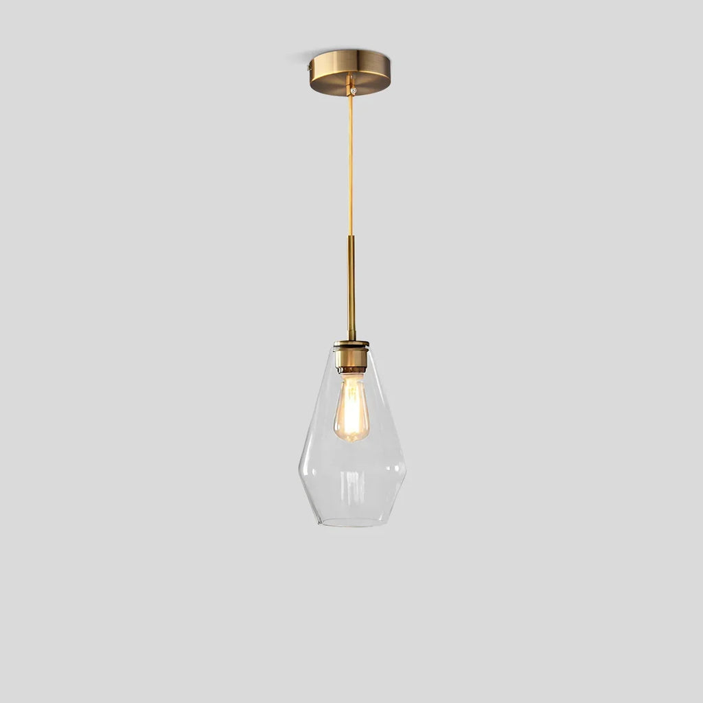 Hailie Clear Glass Pendant Light for Kitchen | Desfino