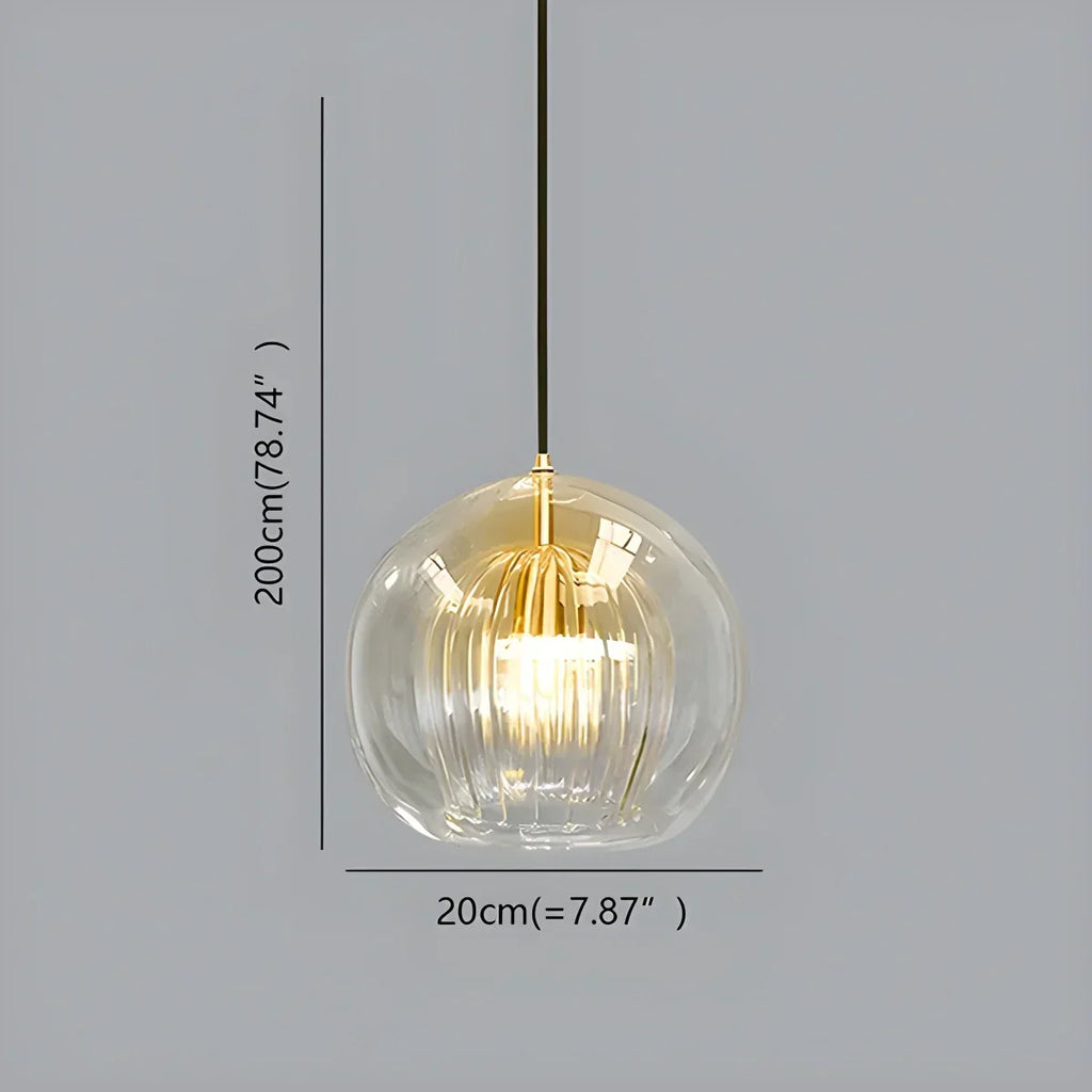 Nordic Glass Globe Pendant Light for Modern Interiors | Desfino