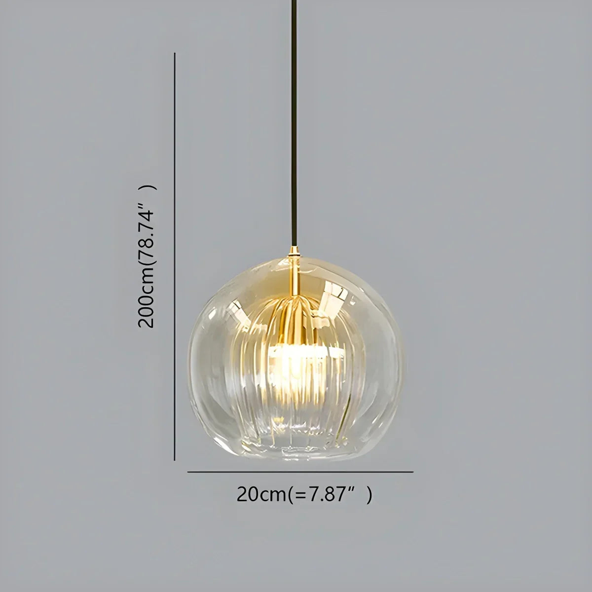 Nordic Glass Globe Pendant Light for Modern Interiors | Desfino