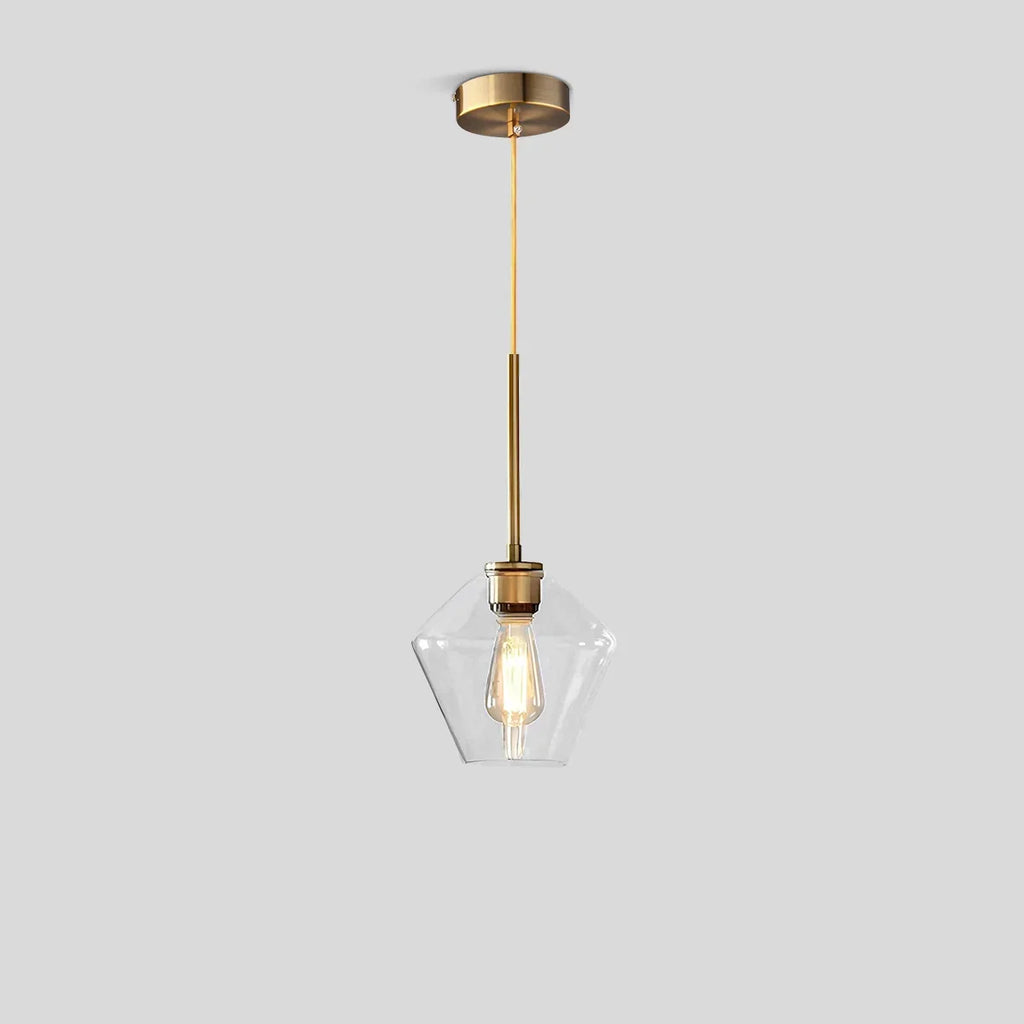 Hailie Clear Glass Pendant Light for Kitchen | Desfino
