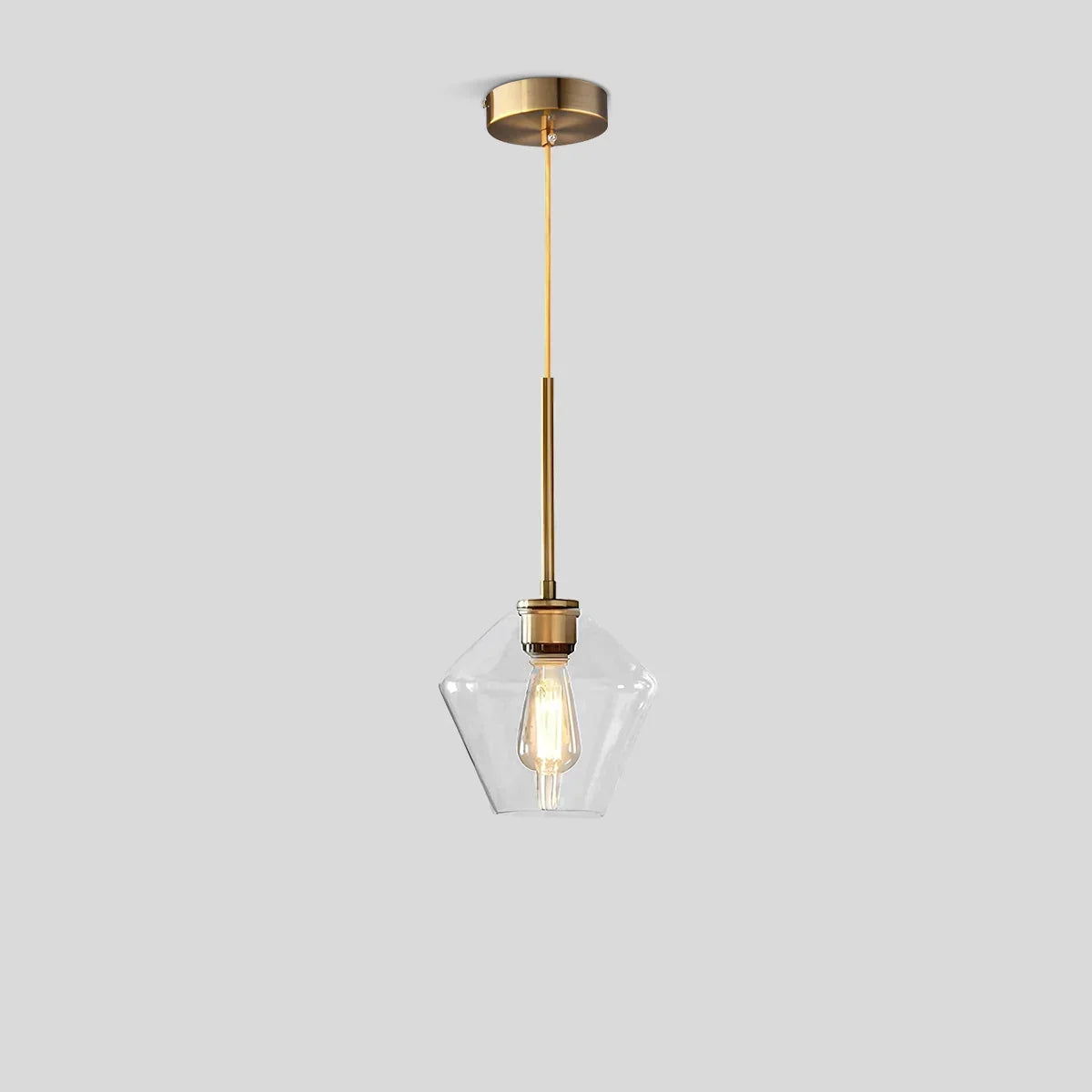 Hailie Clear Glass Pendant Light for Kitchen | Desfino