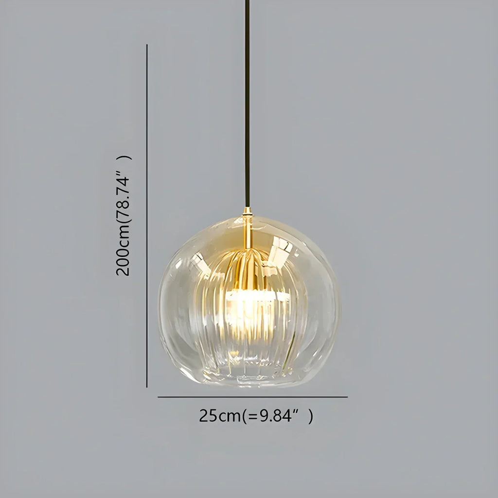 Nordic Glass Globe Pendant Light for Modern Interiors | Desfino