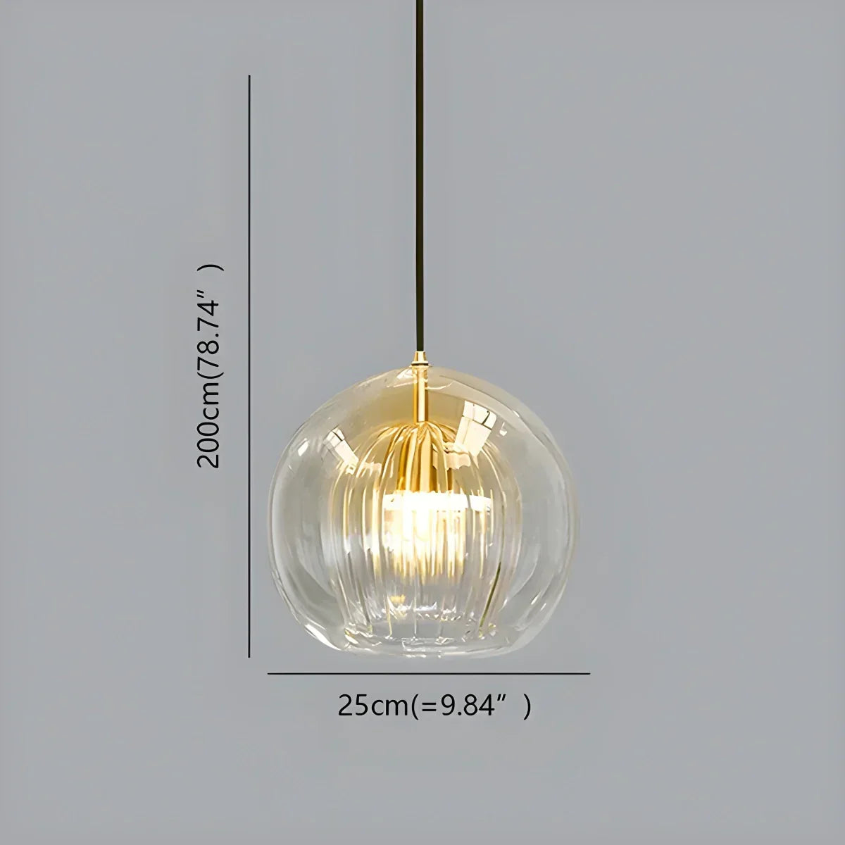 Nordic Glass Globe Pendant Light for Modern Interiors | Desfino