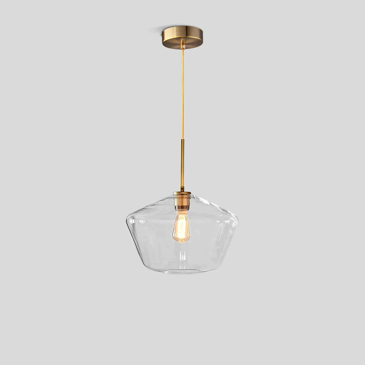 Hailie Clear Glass Pendant Light for Kitchen | Desfino