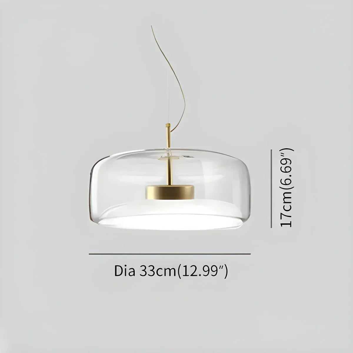 Modern Glass Pendant Light for Dining Room | Desfino