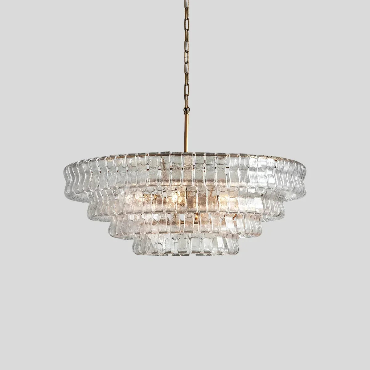 Luxuriöser mehrschichtiger Murano-Glaskronleuchter in Ringform | Desfino