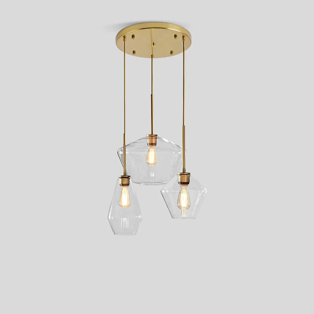 Hailie Clear Glass Pendant Light for Kitchen | Desfino