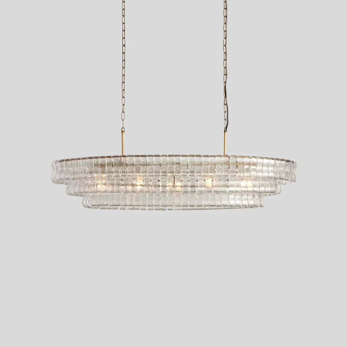 Luxuriöser mehrschichtiger Murano-Glaskronleuchter in Ringform | Desfino