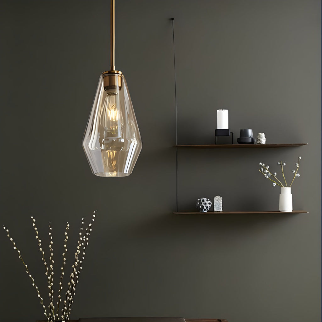 Hailie Clear Glass Pendant Light for Kitchen | Desfino