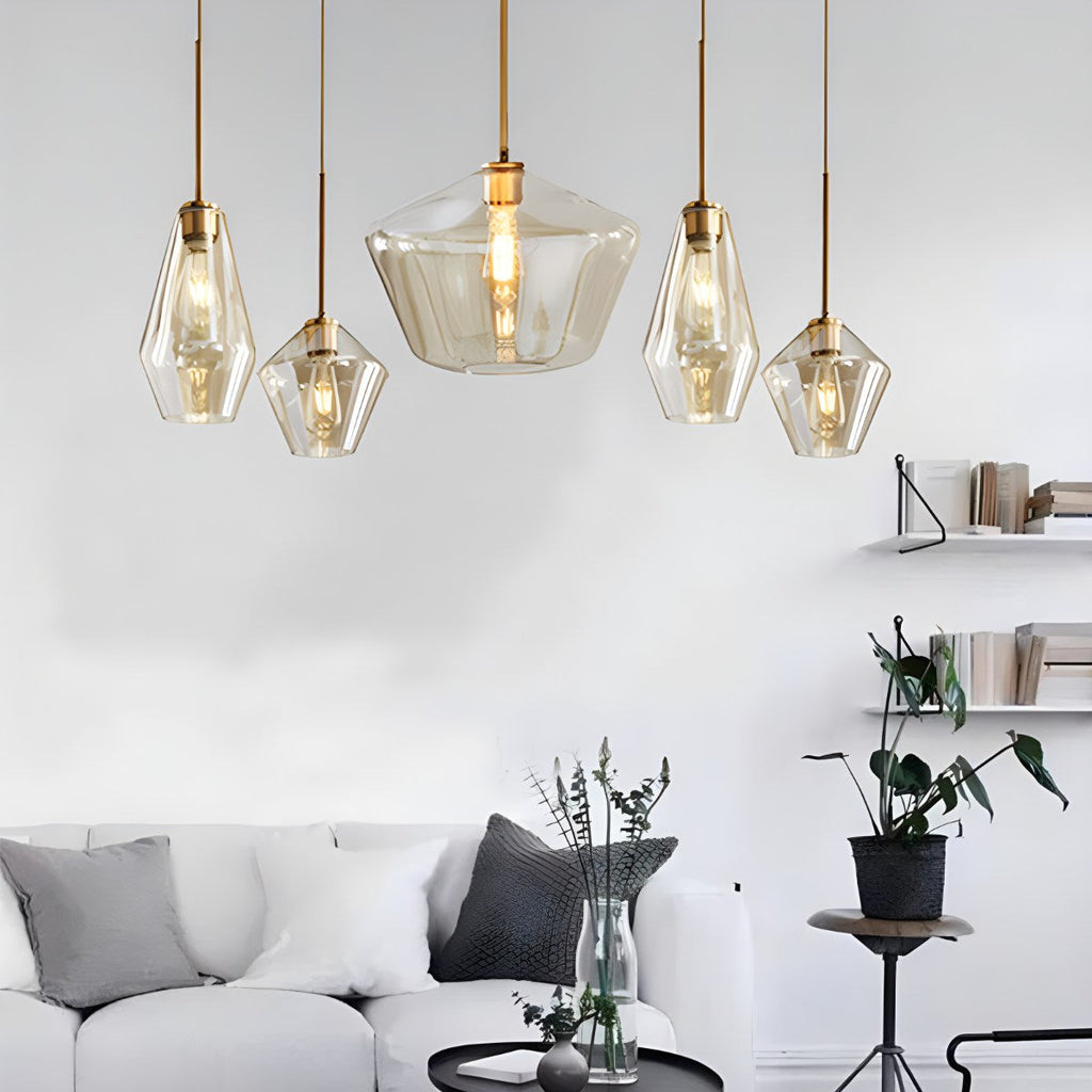 Hailie Clear Glass Pendant Light for Kitchen | Desfino
