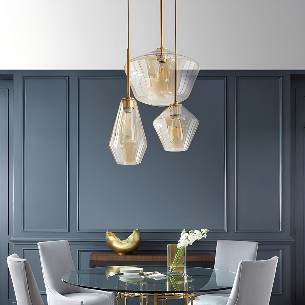 Hailie Clear Glass Pendant Light for Kitchen | Desfino