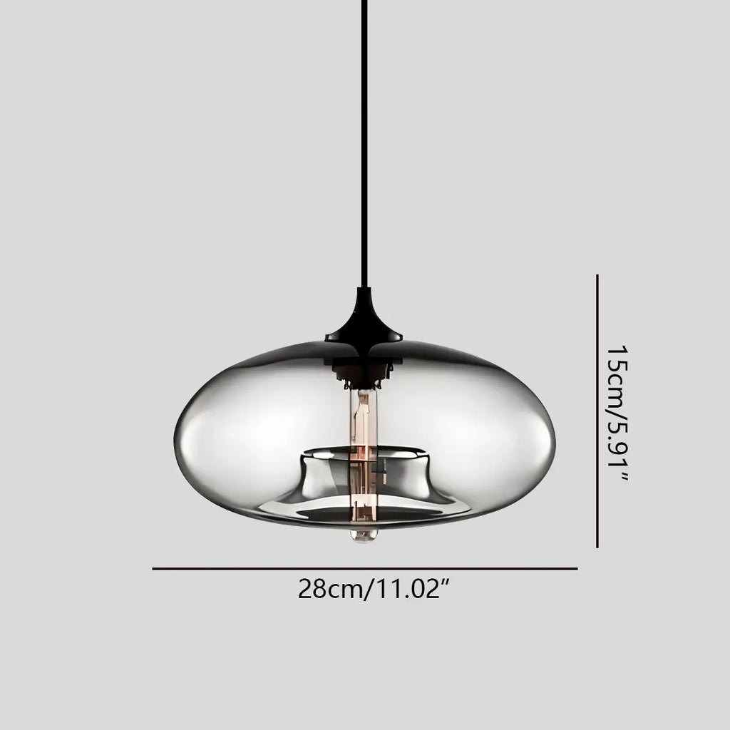 Bunte Glas-Hängeleuchte für den Essbereich | Desfino