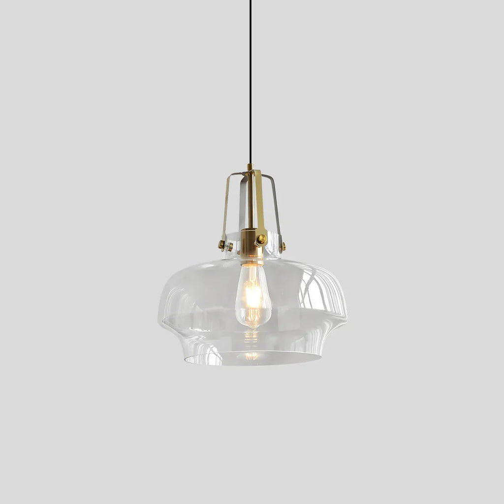 Nordische minimalistische Glas-Pendelleuchte für das Esszimmer | Desfino