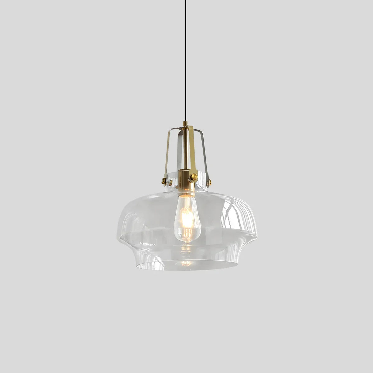 Nordische minimalistische Glas-Pendelleuchte für das Esszimmer | Desfino