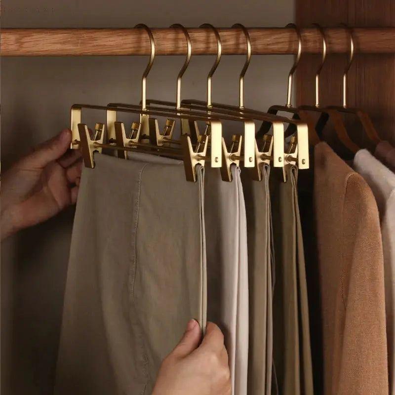 ClipEase – Elegant Matte Non-Slip Trouser Hangers (Set of 5)
