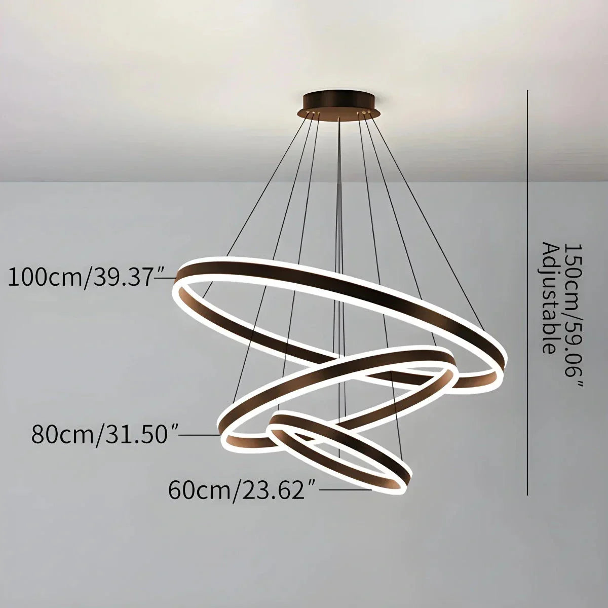 Circle Layered Living Room Chandelier | Desfino