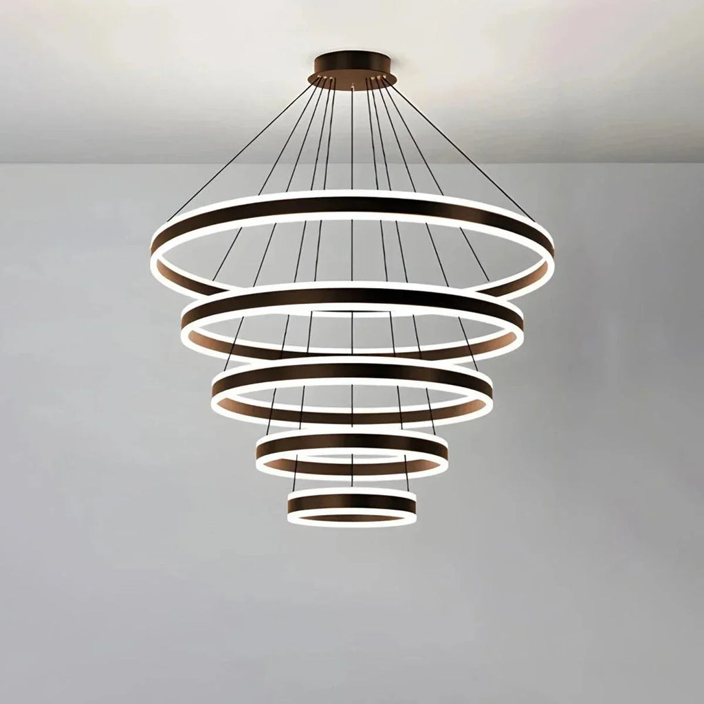 Circle Layered Living Room Chandelier | Desfino