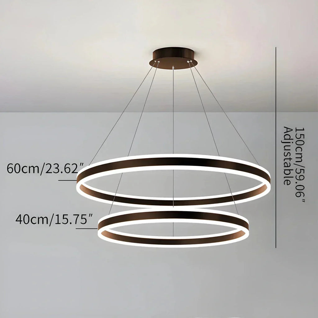 Circle Layered Living Room Chandelier | Desfino