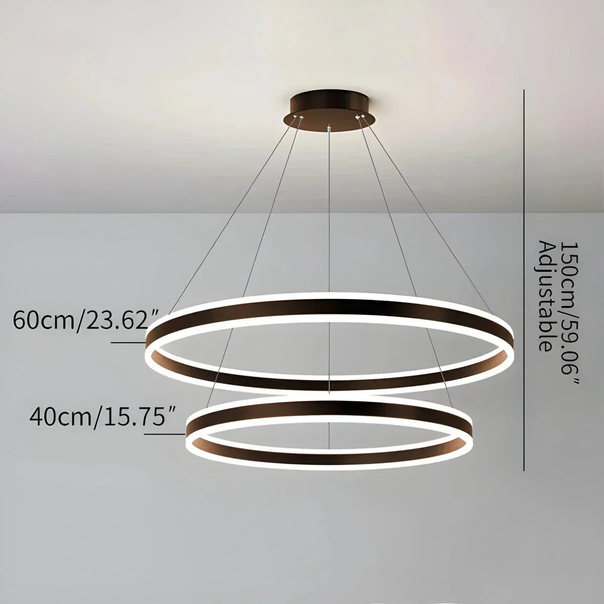Circle Layered Living Room Chandelier | Desfino