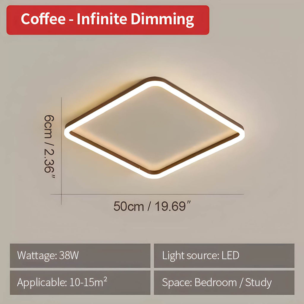 Modern Minimalism LED Square Ceiling Light | Desfino