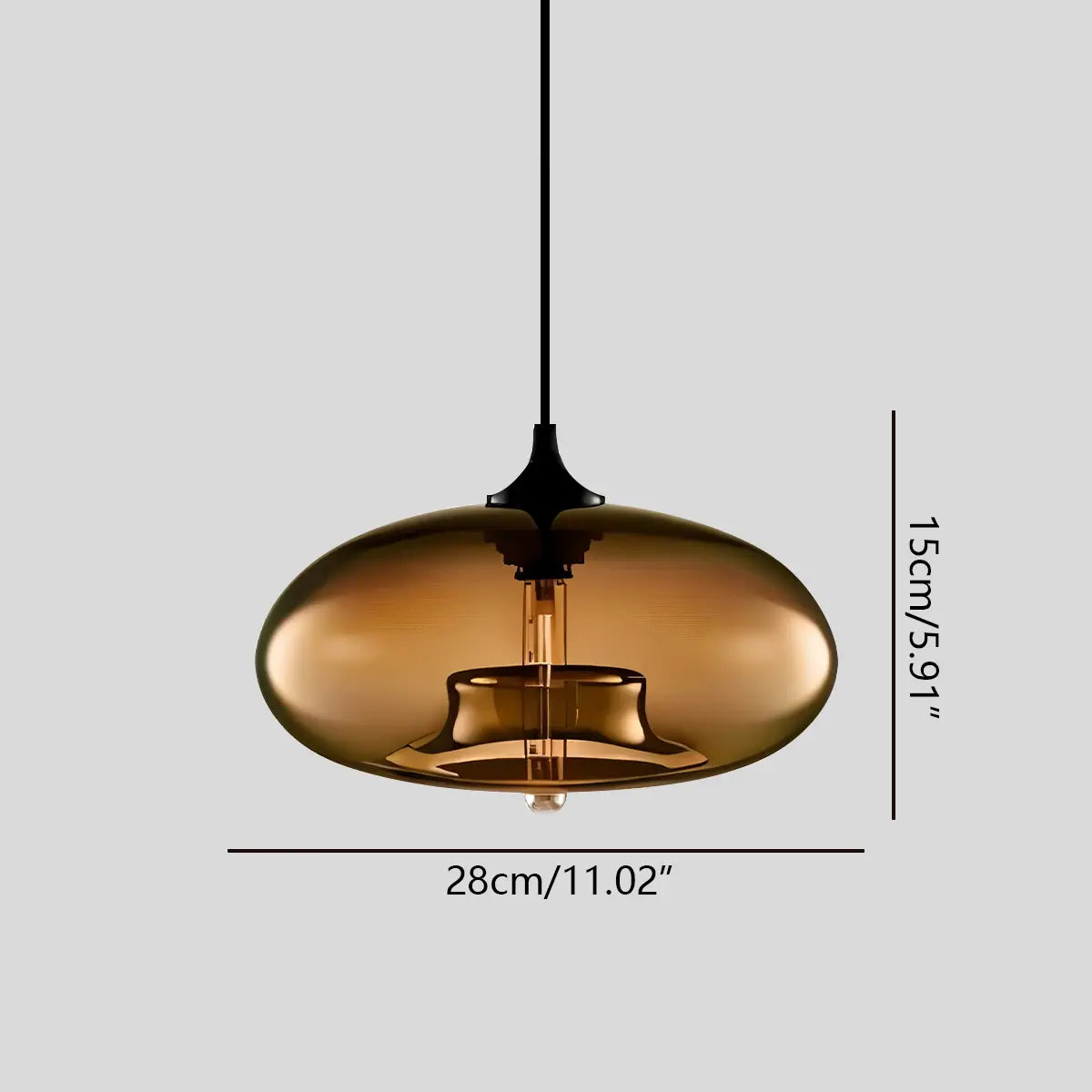 Bunte Glas-Hängeleuchte für den Essbereich | Desfino