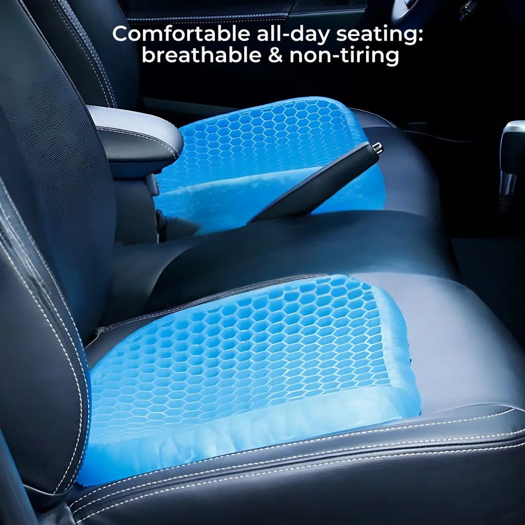 Coussin d’assise orthopédique en gel à structure alvéolaire