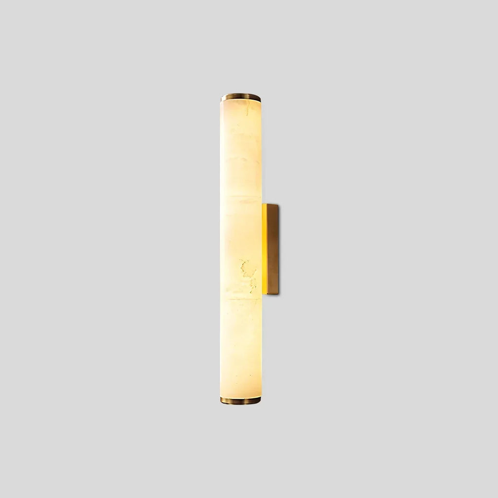 Modern Cylindrical Spanish Alabaster Wall Sconce | Desfino