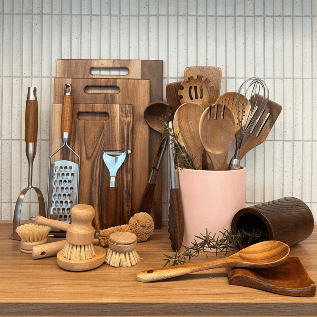 Complete Kitchen Essentials Tool Set — Natural Collection - Desfino