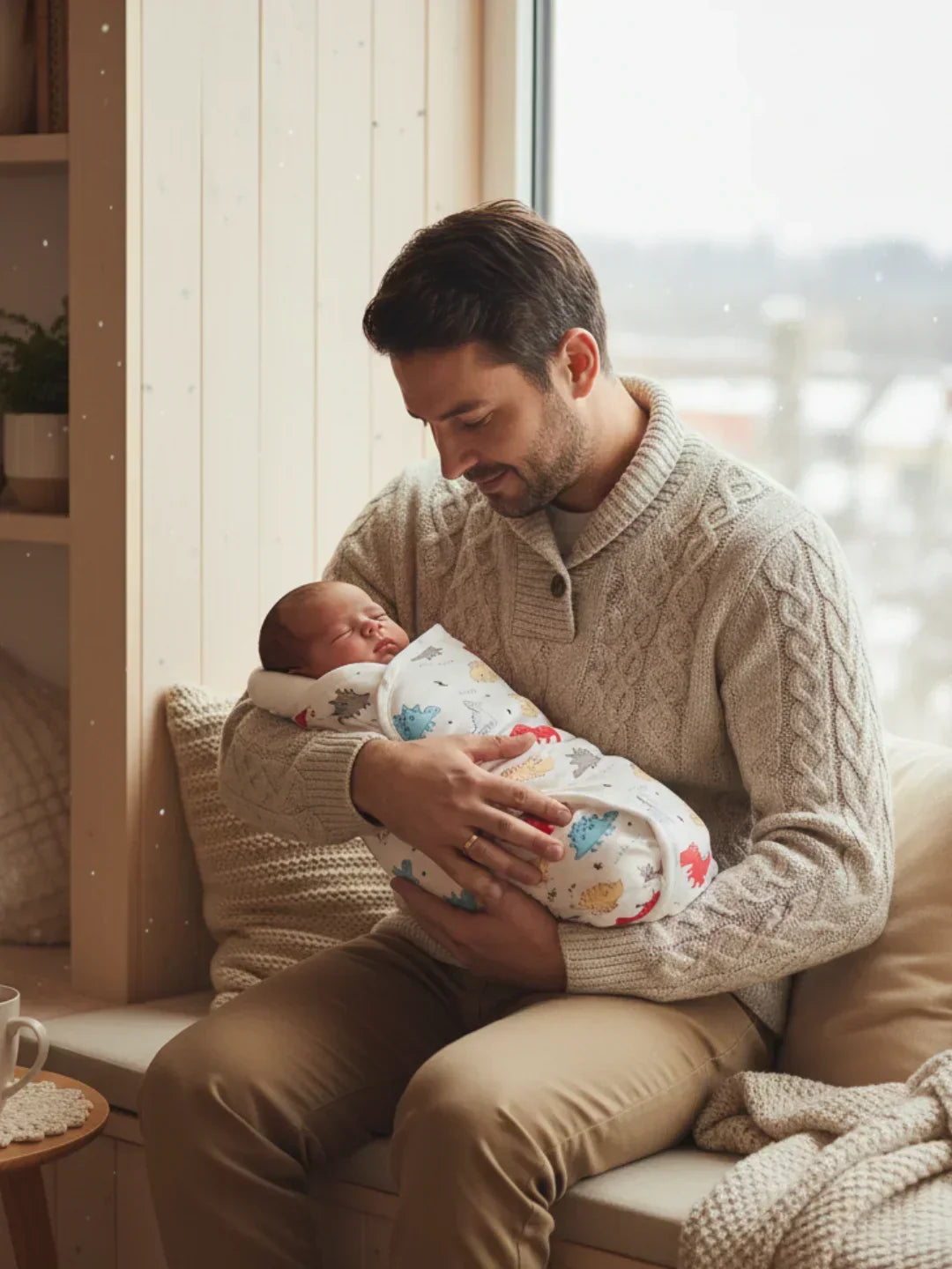 Kapuzen-Baby-Pucktuch aus reiner Baumwolle – weiche, anschmiegsame Passform