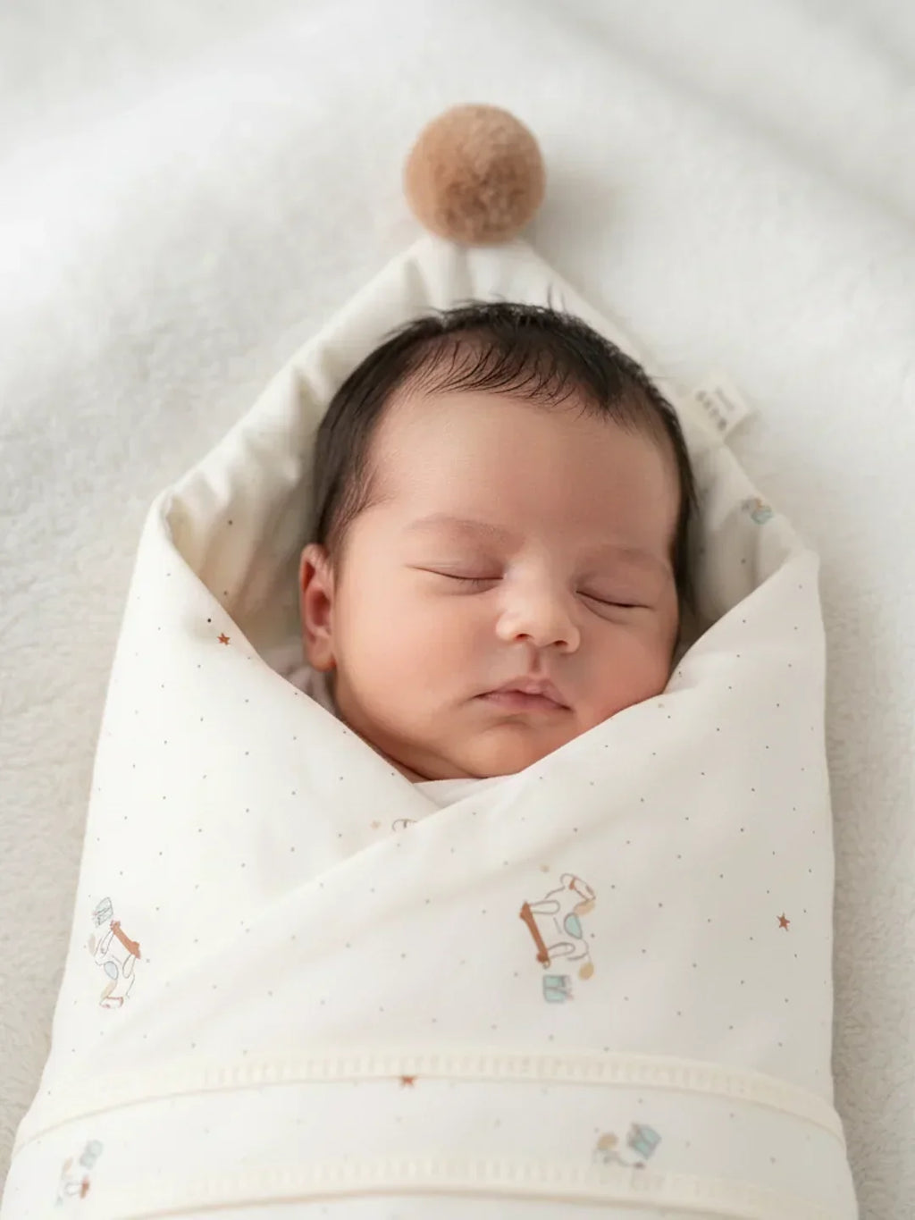 Coperta fascia per neonati extra large in puro cotone — dimensioni generose, tessuto ultra morbido