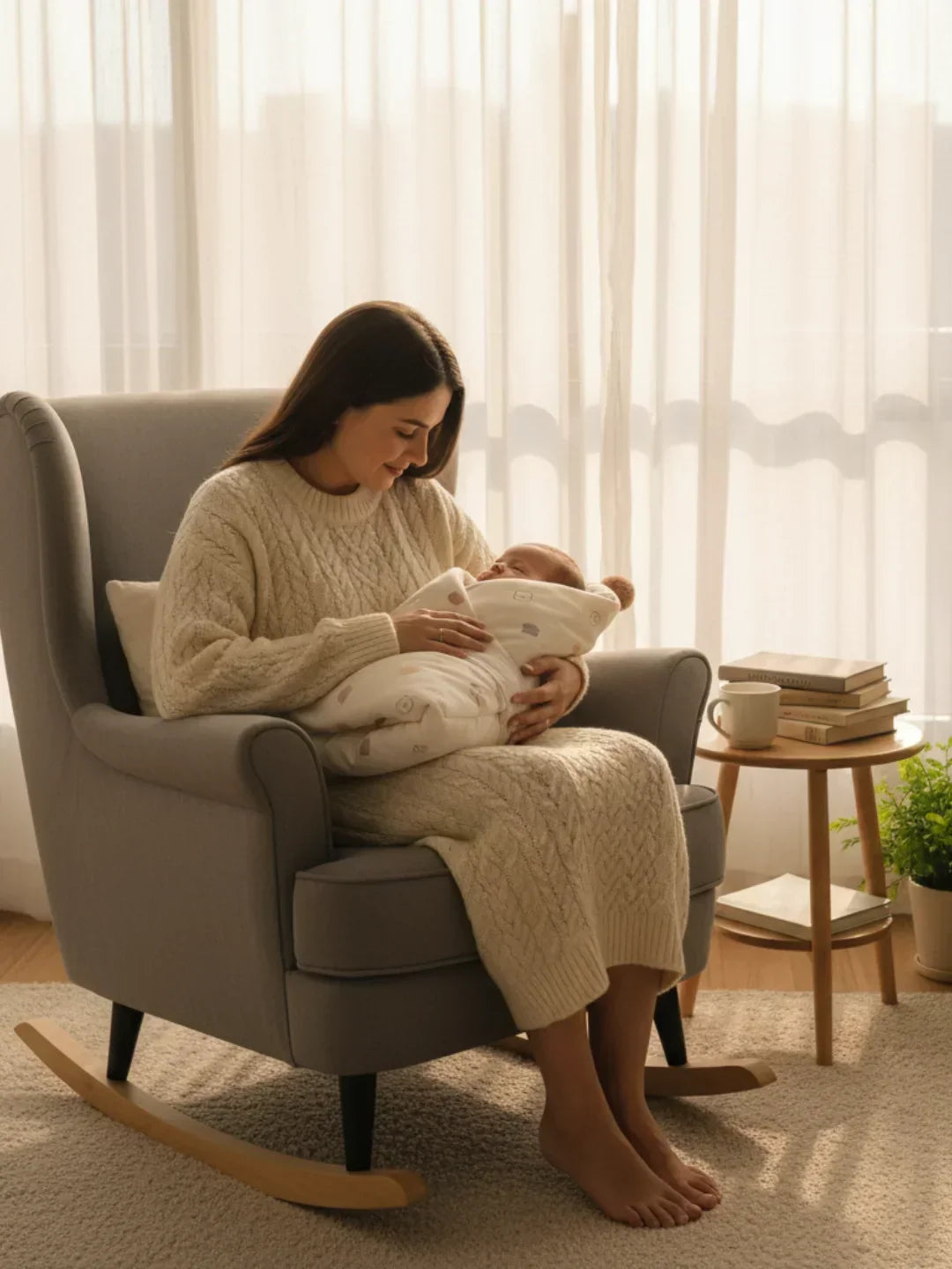Coperta fascia per neonati extra large in puro cotone — dimensioni generose, tessuto ultra morbido