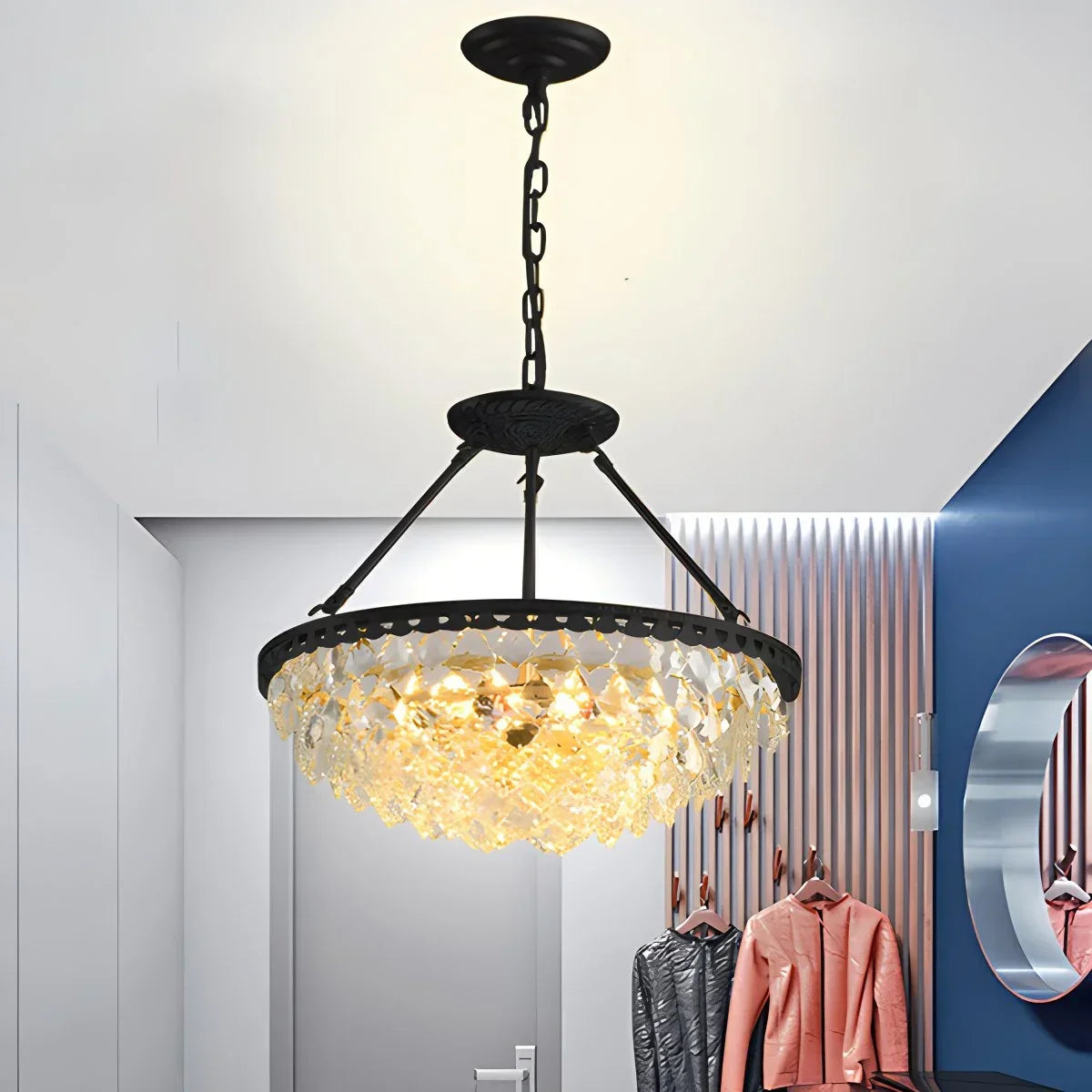 Crown Crystal Led Chandelier | Desfino