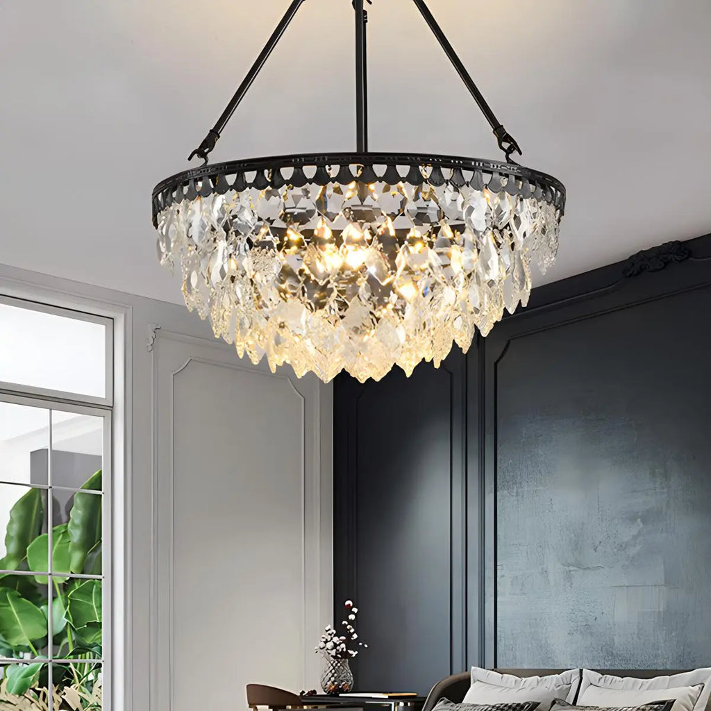 Crown Crystal Led Chandelier | Desfino