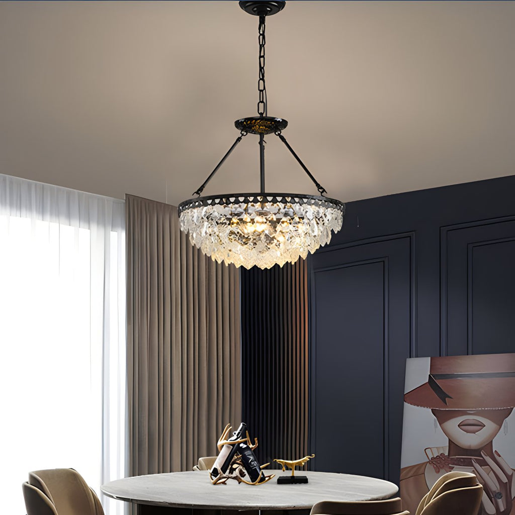 Crown Crystal Led Chandelier | Desfino
