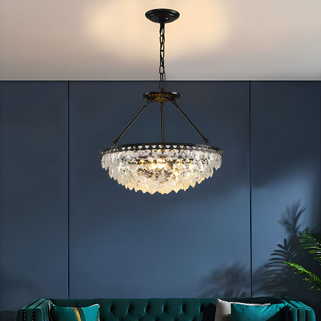 Crown Crystal Led Chandelier | Desfino