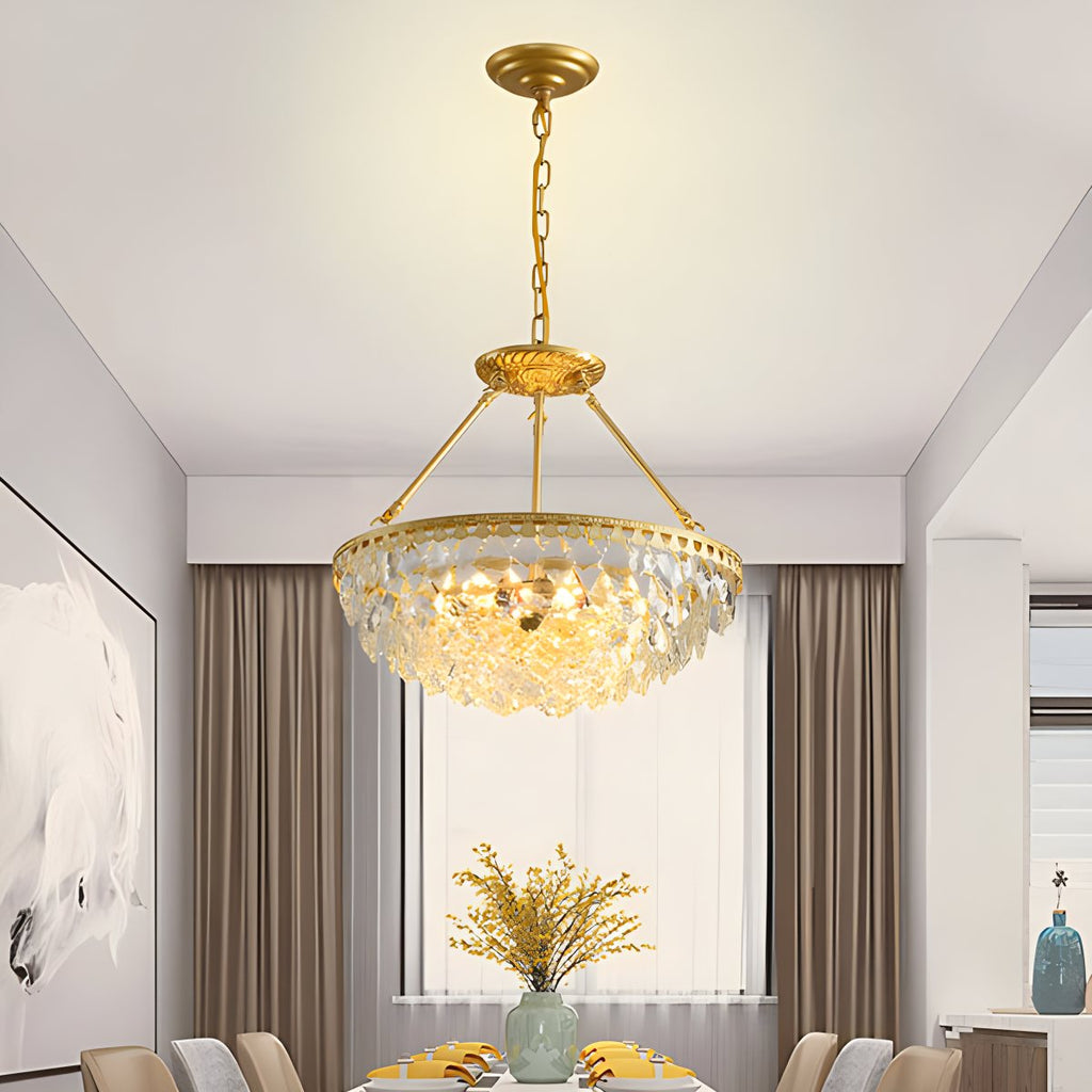 Crown Crystal Led Chandelier | Desfino