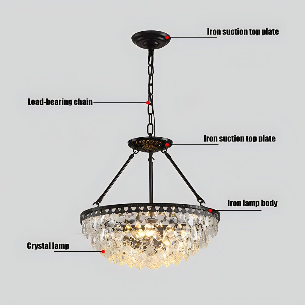Crown Crystal Led Chandelier | Desfino
