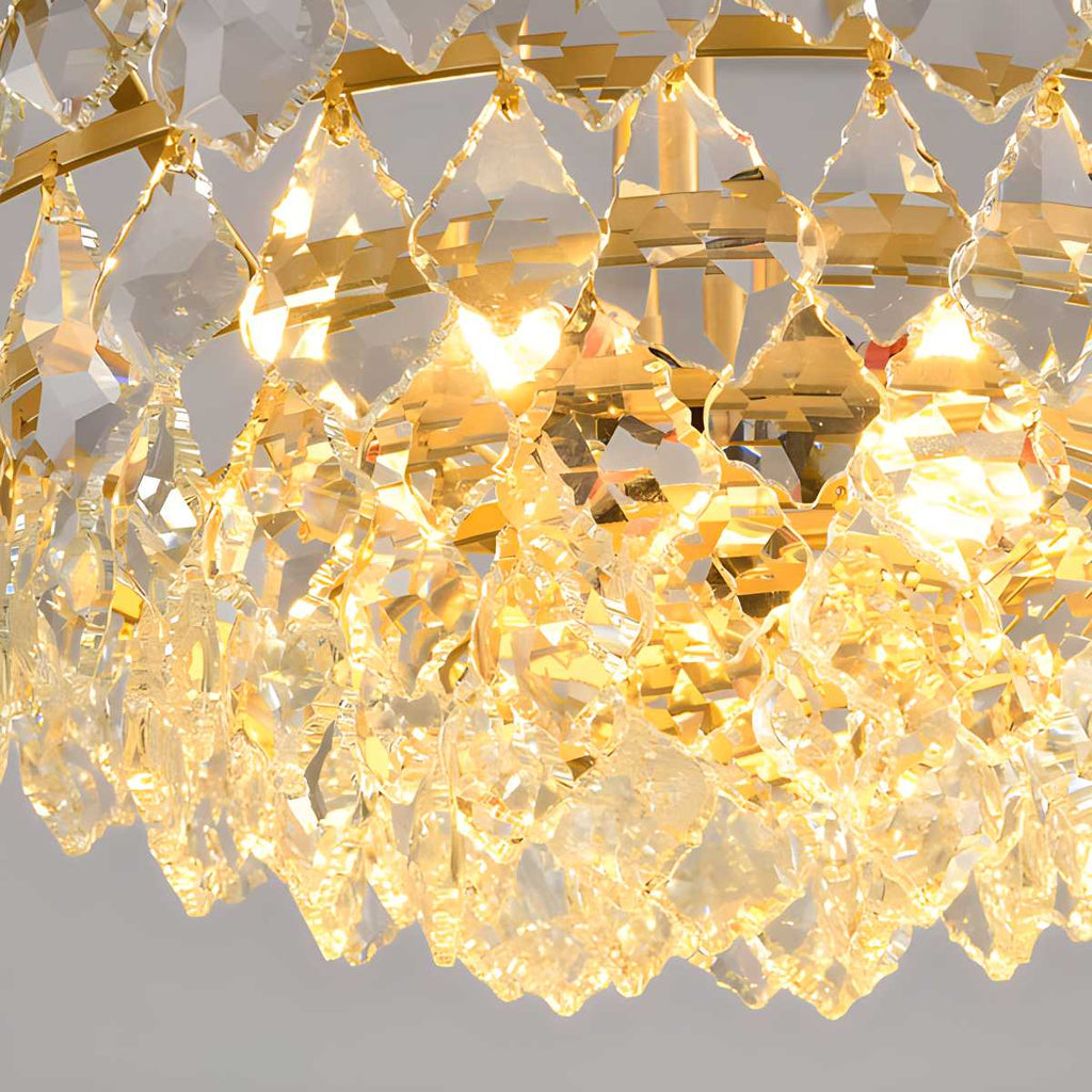 Crown Crystal Led Chandelier | Desfino