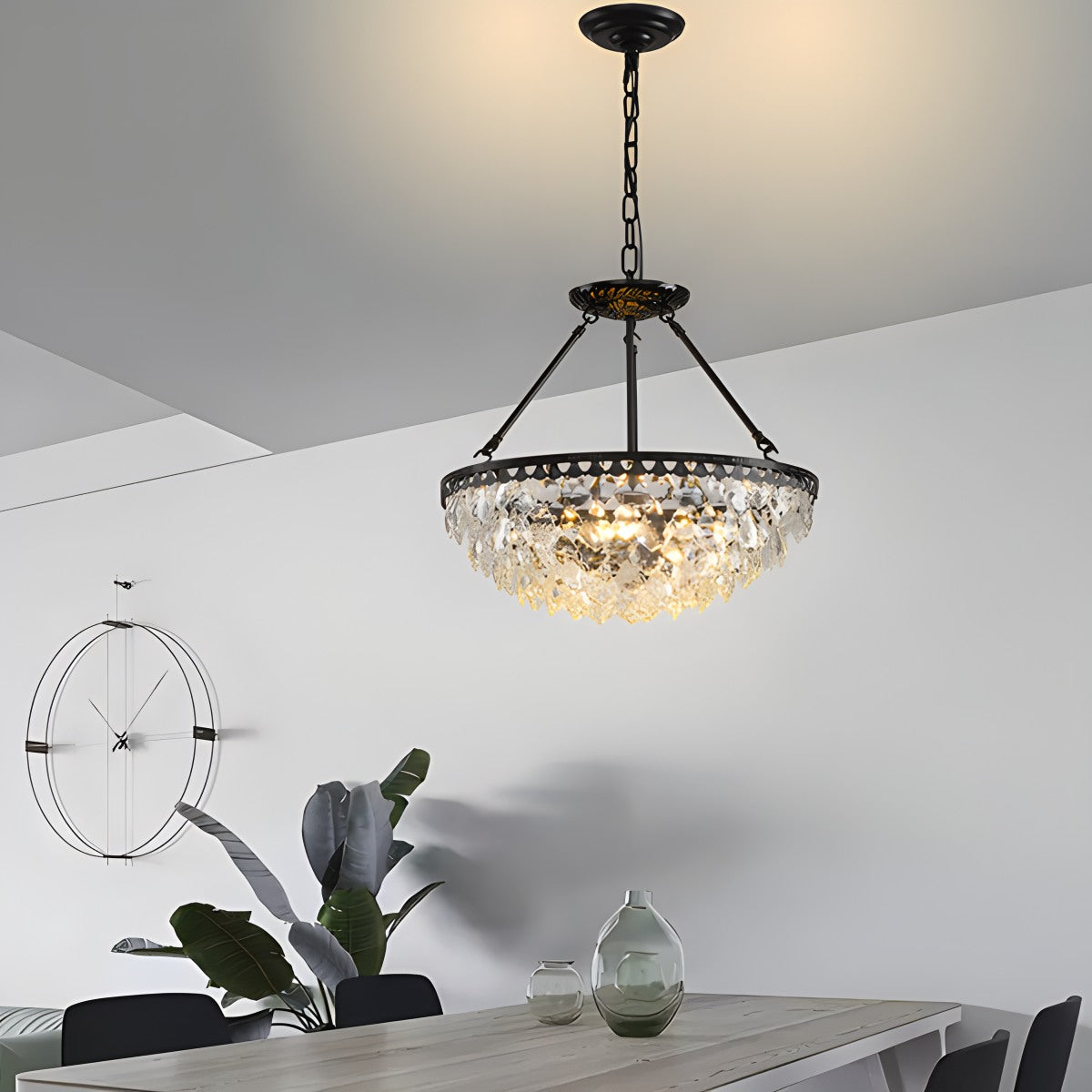 Crown Crystal Led Chandelier | Desfino