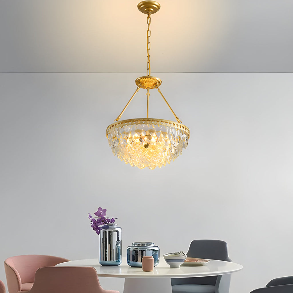 Crown Crystal Led Chandelier | Desfino
