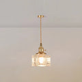 Verglas Clear Glass Pendant Light for Bedroom | Desfino