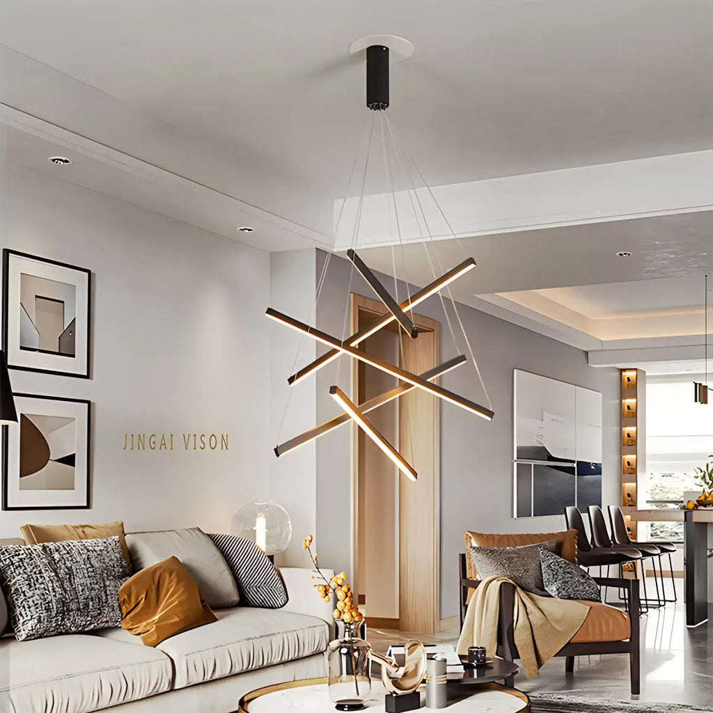 Custom Multi Light Sticks LED Chandelier | Desfino