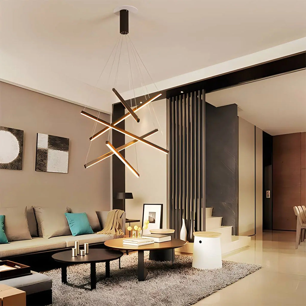 Custom Multi Light Sticks LED Chandelier | Desfino
